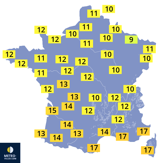 Météo en Belgique : Prévisions météo à 12 jours